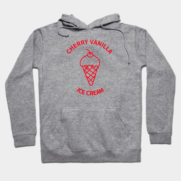 cherry vanilla ice cream Hoodie by zzzozzo